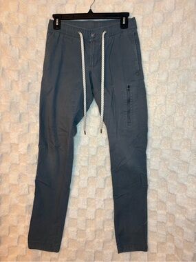 Men's Vuori Drawstring Jogger Pants in Slate Blue Size XS
